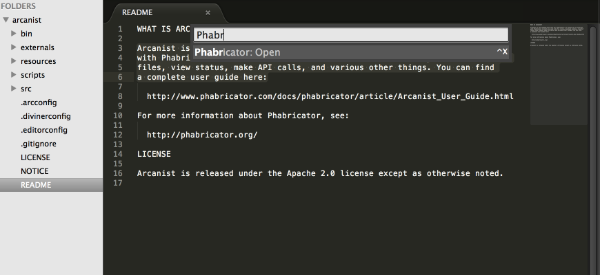 Open Phabricator via Sublime Text